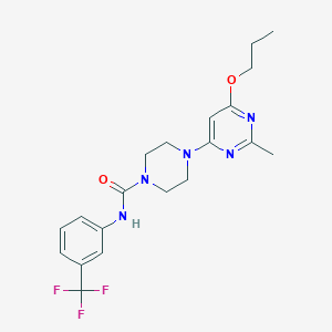 4-(2-methyl-6-propoxypyrimidin-4-yl)-N-[3-(trifluoromethyl)phenyl]piperazine-1-carboxamide