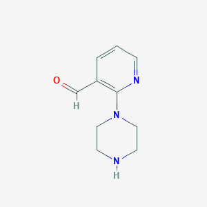 molecular formula C10H13N3O B026030 2-(1-Piperazinyl)-3-pyridinecarboxaldehyde CAS No. 104842-73-1