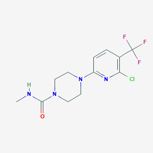 4-[6-chloro-5-(trifluoromethyl)pyridin-2-yl]-N-methylpiperazine-1-carboxamide