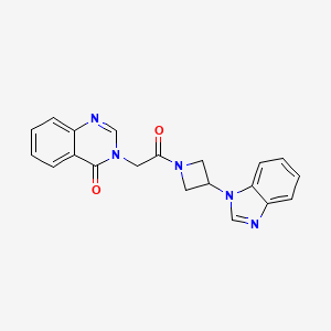 molecular formula C20H17N5O2 B2603002 3-{2-[3-(1H-1,3-benzodiazol-1-yl)azetidin-1-yl]-2-oxoethyl}-3,4-dihydroquinazolin-4-one CAS No. 2380189-09-1