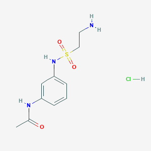 N-[3-(2-aminoethanesulfonamido)phenyl]acetamide hydrochloride