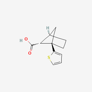 molecular formula C11H12O2S B2603028 (1R,4R,5R)-1-噻吩-2-基双环[2.1.1]己烷-5-羧酸 CAS No. 2227677-93-0