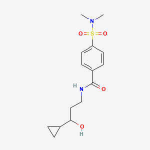 N-(3-cyclopropyl-3-hydroxypropyl)-4-(N,N-dimethylsulfamoyl)benzamide
