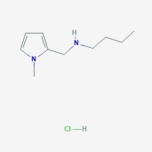 molecular formula C10H19ClN2 B2603081 Butyl[(1-methyl-1H-pyrrol-2-yl)methyl]amine hydrochloride CAS No. 1158522-81-6