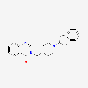 molecular formula C23H25N3O B2603088 3-[[1-(2,3-Dihydro-1H-inden-2-yl)piperidin-4-yl]methyl]quinazolin-4-one CAS No. 2380181-41-7