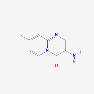 molecular formula C9H9N3O B2603101 3-amino-8-methyl-4H-pyrido[1,2-a]pyrimidin-4-one CAS No. 78650-33-6
