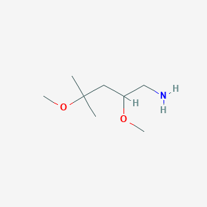 2,4-Dimethoxy-4-methylpentan-1-amine