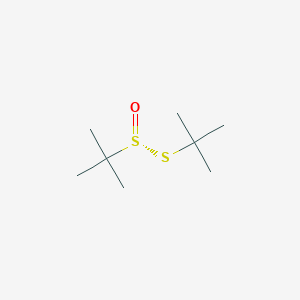 molecular formula C8H18OS2 B2603105 (R)-S-叔丁基 2-甲基丙烷-2-亚磺酰硫代酯 CAS No. 67734-35-4