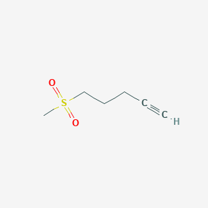 molecular formula C6H10O2S B2603108 5-甲基磺酰基戊-1-炔 CAS No. 1039433-05-0