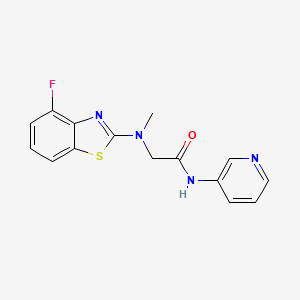 2-((4-fluorobenzo[d]thiazol-2-yl)(methyl)amino)-N-(pyridin-3-yl)acetamide
