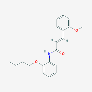 molecular formula C20H23NO3 B2603129 (2E)-N-(2-butoxyphenyl)-3-(2-methoxyphenyl)prop-2-enamide CAS No. 685850-40-2