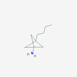 molecular formula C9H17N B2603137 3-Butylbicyclo[1.1.1]pentan-1-amine CAS No. 2287312-09-6