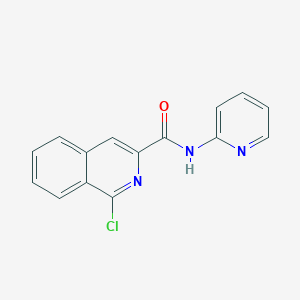 molecular formula C15H10ClN3O B2603153 1-氯代-N-吡啶-2-基异喹啉-3-甲酰胺 CAS No. 1096982-93-2