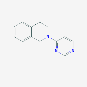molecular formula C14H15N3 B2603169 2-(2-Methylpyrimidin-4-yl)-1,2,3,4-tetrahydroisoquinoline CAS No. 2034352-47-9