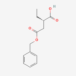 molecular formula C13H16O4 B2603181 (S)-4-(Benzyloxy)-2-ethyl-4-oxobutanoic acid CAS No. 1932079-11-2
