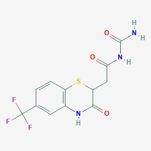 N-carbamoyl-2-(3-oxo-6-(trifluoromethyl)-3,4-dihydro-2H-benzo[b][1,4]thiazin-2-yl)acetamide