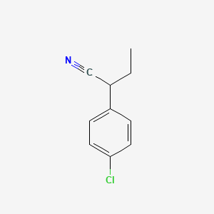 molecular formula C10H10ClN B2603200 2-(4-Chlorophenyl)butanenitrile CAS No. 39066-10-9