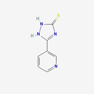 molecular formula C7H6N4S B2603205 5-(3-Pyridyl)-4H-1,2,4-triazole-3-thiol CAS No. 32362-88-2