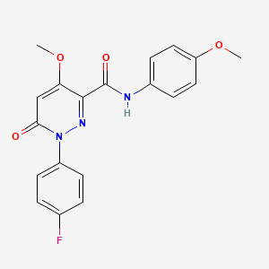 1-(4-fluorophenyl)-4-methoxy-N-(4-methoxyphenyl)-6-oxopyridazine-3-carboxamide