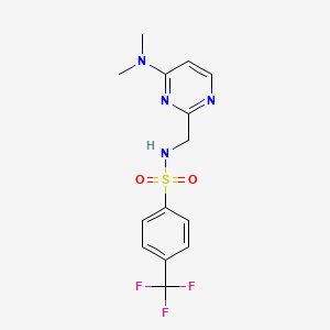 N-((4-(dimethylamino)pyrimidin-2-yl)methyl)-4-(trifluoromethyl)benzenesulfonamide