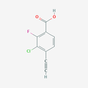 3-Chloro-4-ethynyl-2-fluorobenzoic acid