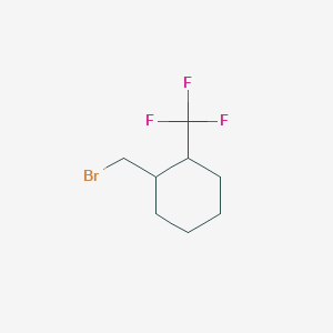 molecular formula C8H12BrF3 B2603219 1-(Bromomethyl)-2-(trifluoromethyl)cyclohexane CAS No. 1567124-09-7