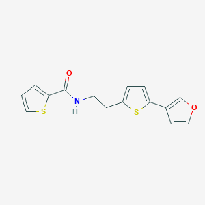 molecular formula C15H13NO2S2 B2603221 N-(2-(5-(furan-3-yl)thiophen-2-yl)ethyl)thiophene-2-carboxamide CAS No. 2034254-38-9