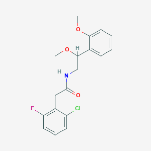 2-(2-chloro-6-fluorophenyl)-N-(2-methoxy-2-(2-methoxyphenyl)ethyl)acetamide