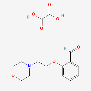 molecular formula C15H19NO7 B2603322 2-(2-Morpholinoethoxy)benzaldehyde oxalate CAS No. 1185413-44-8; 68997-45-5