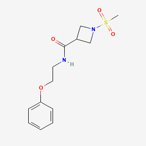 1-(methylsulfonyl)-N-(2-phenoxyethyl)azetidine-3-carboxamide