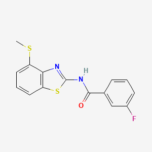 3-fluoro-N-(4-(methylthio)benzo[d]thiazol-2-yl)benzamide