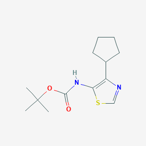 tert-butyl N-(4-cyclopentyl-1,3-thiazol-5-yl)carbamate