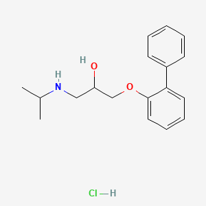 molecular formula C18H24ClNO2 B2603343 盐酸1-([1,1'-联苯]-2-氧基)-3-(异丙氨基)丙烷-2-醇 CAS No. 15271-96-2