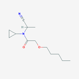 molecular formula C13H22N2O2 B2603345 N-(1-cyanoethyl)-N-cyclopropyl-2-(pentyloxy)acetamide CAS No. 2094626-02-3