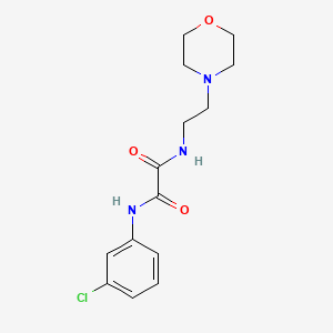 molecular formula C14H18ClN3O3 B2603349 N1-(3-chlorophenyl)-N2-(2-morpholinoethyl)oxalamide CAS No. 341006-69-7