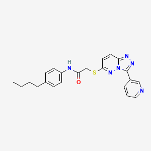 N-(4-butylphenyl)-2-((3-(pyridin-3-yl)-[1,2,4]triazolo[4,3-b]pyridazin-6-yl)thio)acetamide