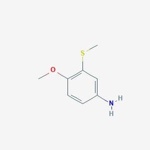 molecular formula C8H11NOS B2603370 4-Methoxy-3-(methylsulfanyl)aniline CAS No. 1071602-10-2