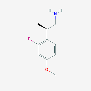 (2R)-2-(2-Fluoro-4-methoxyphenyl)propan-1-amine