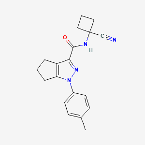 N-(1-cyanocyclobutyl)-1-(4-methylphenyl)-1H,4H,5H,6H-cyclopenta[c]pyrazole-3-carboxamide