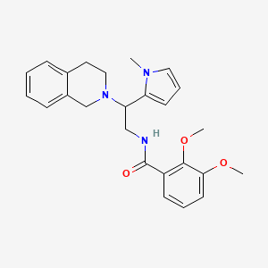 N-(2-(3,4-dihydroisoquinolin-2(1H)-yl)-2-(1-methyl-1H-pyrrol-2-yl)ethyl)-2,3-dimethoxybenzamide