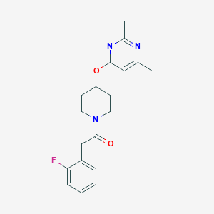 1-(4-((2,6-Dimethylpyrimidin-4-yl)oxy)piperidin-1-yl)-2-(2-fluorophenyl)ethanone