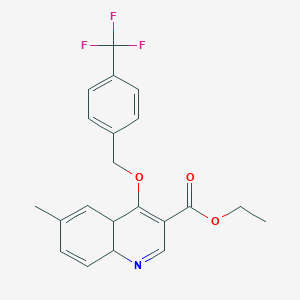 Ethyl 6-methyl-4-{[4-(trifluoromethyl)benzyl]oxy}-4a,8a-dihydro-3-quinolinecarboxylate