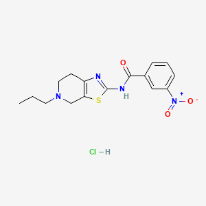 3-nitro-N-(5-propyl-4,5,6,7-tetrahydrothiazolo[5,4-c]pyridin-2-yl)benzamide hydrochloride