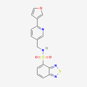 N-((6-(furan-3-yl)pyridin-3-yl)methyl)benzo[c][1,2,5]thiadiazole-4-sulfonamide