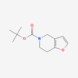 molecular formula C12H17NO3 B2603399 5-Boc-4,5,6,7-tetrahydrofuro[3,2-c]pyridine CAS No. 179060-34-5
