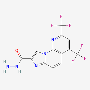2,4-Bis(trifluoromethyl)imidazo[1,2-a][1,8]naphthyridine-8-carbohydrazide