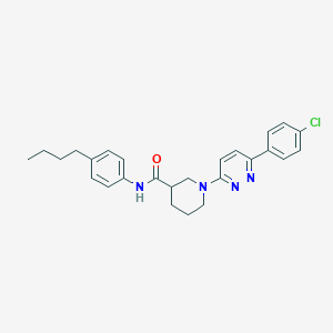 molecular formula C26H29ClN4O B2603416 N-(4-丁基苯基)-1-[6-(4-氯苯基)吡啶嗪-3-基]哌啶-3-甲酰胺 CAS No. 1203208-80-3