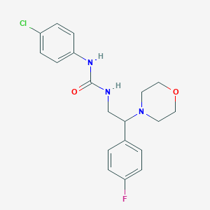 1-(4-Chlorophenyl)-3-(2-(4-fluorophenyl)-2-morpholinoethyl)urea