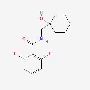 2,6-difluoro-N-[(1-hydroxycyclohex-2-en-1-yl)methyl]benzamide