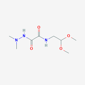 N-(2,2-dimethoxyethyl)-1-(N',N'-dimethylhydrazinecarbonyl)formamide